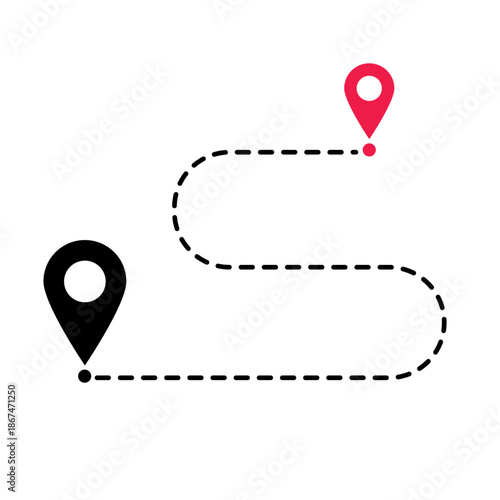 Set of colorful 3d map pointers and heart pin icons featuring pink vector location markers for travel navigation and web design symbols