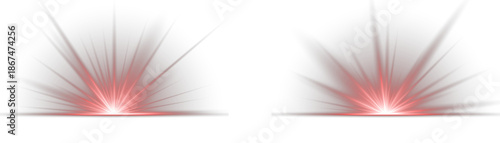Photography Vibrant red sparkling light burst and starburst explosion effect