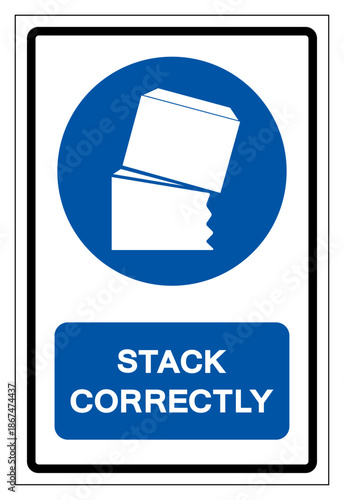 Stack Correctly Symbol Sign, Vector Illustration, Isolate On White Background Label.EPS10