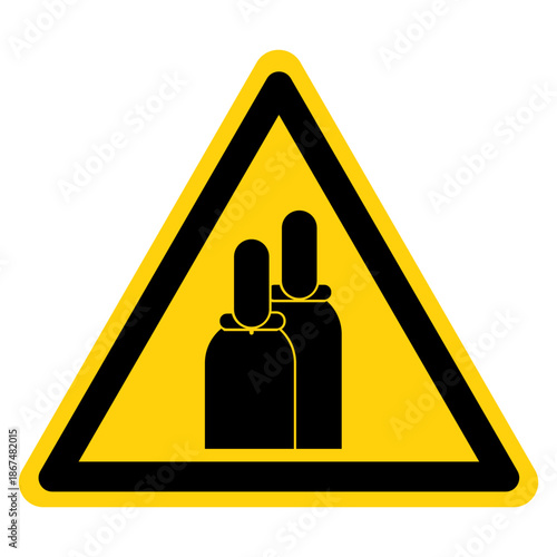 Compressed Gas Symbol Sign ,Vector Illustration, Isolate On White Background Label.EPS10
