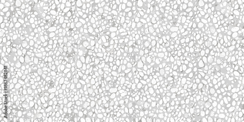 A close up view of numerous small white pebble like grains filling the frame