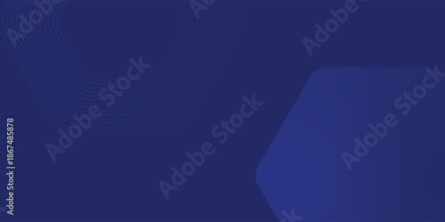 Blue abstract background with blue glowing diagonal rounded lines. Modern simple blue geometric design. Minimal shapes. Modern shiny geometric lines pattern.