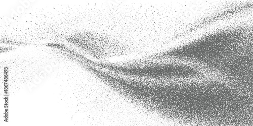 Gray speckle texture background with white negative space abstract