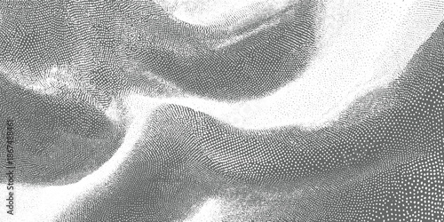 Abstract grayscale stippled texture with flowing organic shapes and light gradients background pattern 1