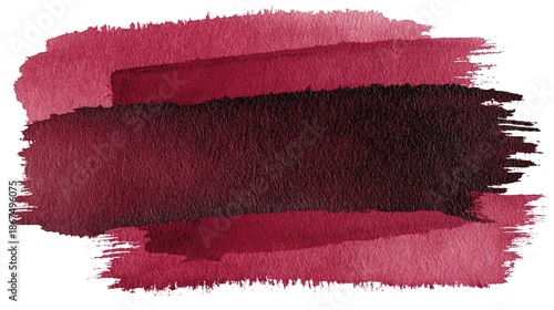 Abstract textured brushstrokes in rich shades of maroon and deep red