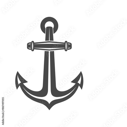 Classic anchor design Vector