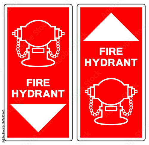 Fire Hydrant Symbol Sign, Vector Illustration, Isolate On White Background Label.EPS10