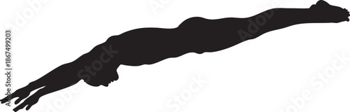 Black Silhouette of a Long Whisk on a White Background 2