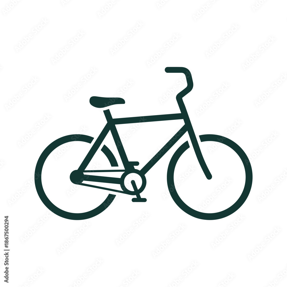 Fototapeta premium Minimalist bicycle illustration Vector