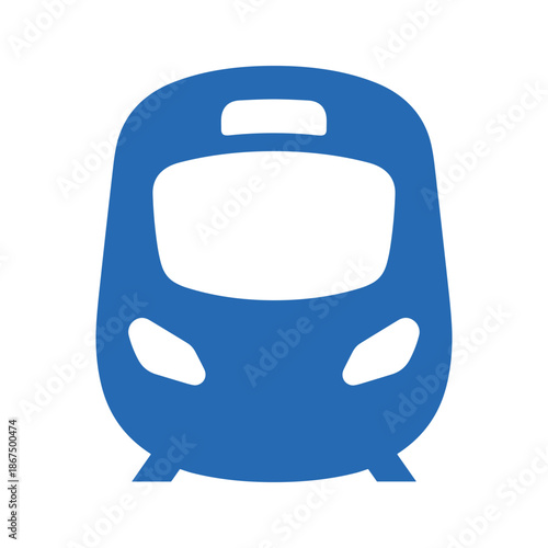 Modern train front view Vector
