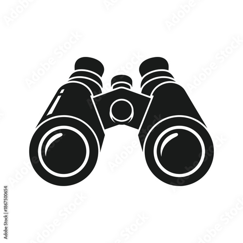 Binoculars silhouette Vector