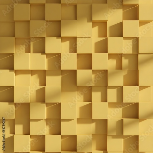 abstract background of yellow squares
