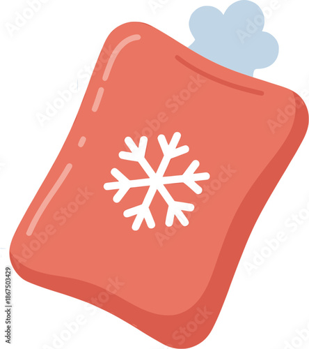 Winter Hot Water Bottle Icon