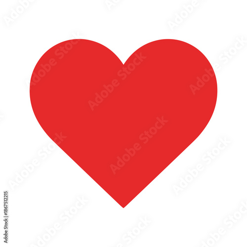 A simple red heart Vector