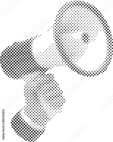 Halftone dots pattern design element