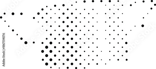 halftone dots pattern graphic design element