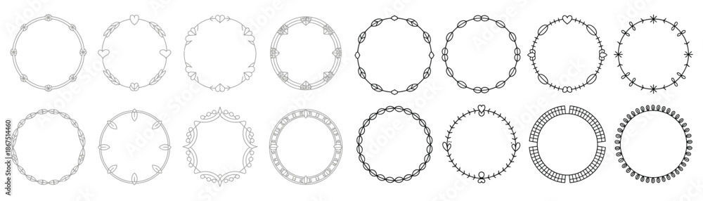 Obraz premium Collection of intricate circular designs