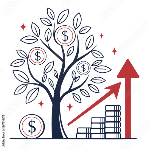 Growth and investment concept