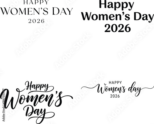 Happy women's day illustrations