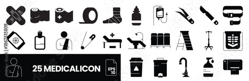 mega pack icon set symbol template for graphic and web design collection logo vector illustration and editable stroke and fill colour black style