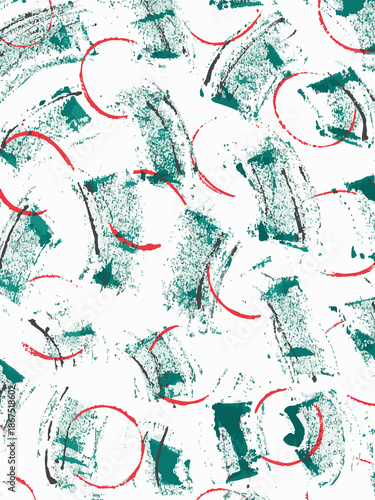 Artistic watercolor pattern with organic shapes.