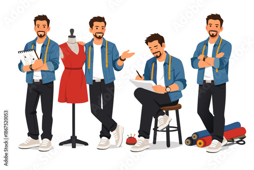 men in basic casual clothing