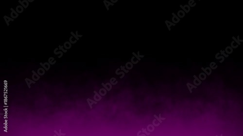 Black abstract background and pink smoke effect