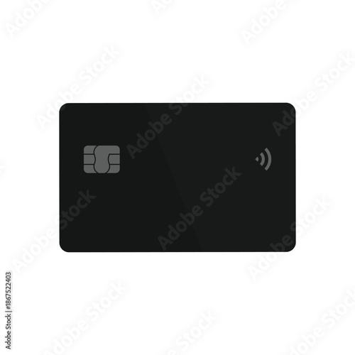 CreditCardWithChipAndWirelessSymbol