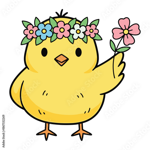 Cute Easter Sunday Doodle Set – Bunnies, Eggs, Chicks & Spring Clipart Bundle