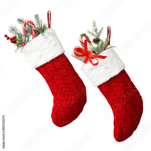 christmas stocking with gifts