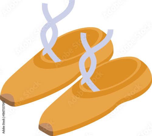 Ballet pointe shoes, essential footwear for dancers, allowing graceful movements and intricate footwork