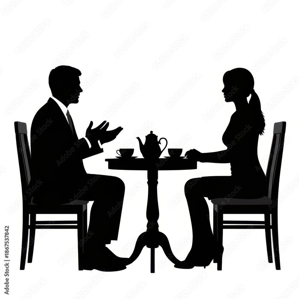 Fototapeta premium Business meeting over tea