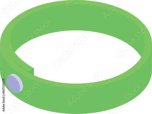 Green smart fitness bracelet is collecting health information