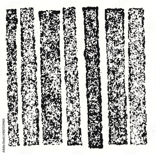 Abstract background with vertical black and white textured stripes pattern