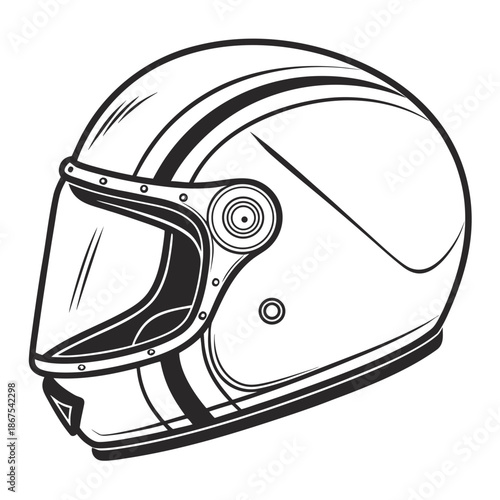 Classic motorcycle helmet