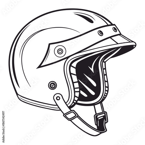 Classic motorcycle helmet