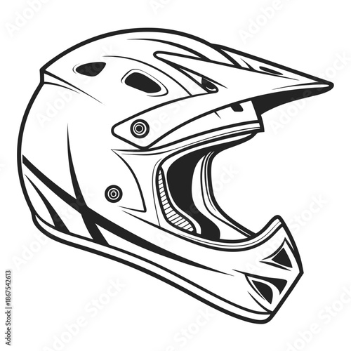 Full face mountain bike helmet