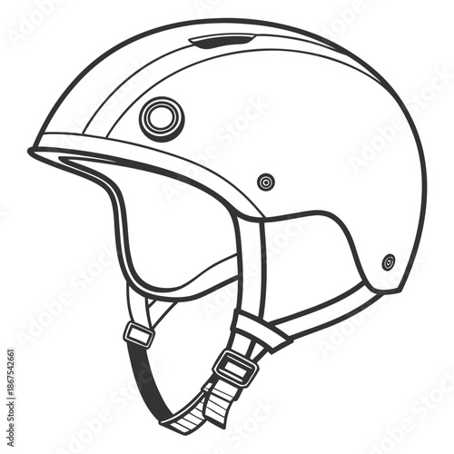 Safety helmet with adjustable strap