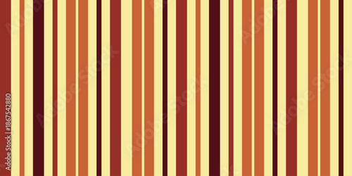 Simple Flat Stripe Brown and Yellow Vertical Lines Pattern Illustration