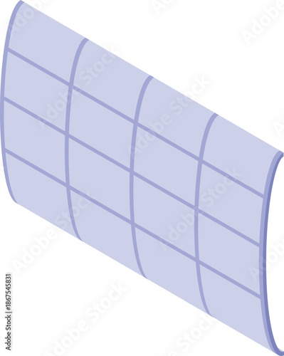 Flexible solar panel converting sunlight into electricity, symbolizing renewable energy and eco friendly power generation