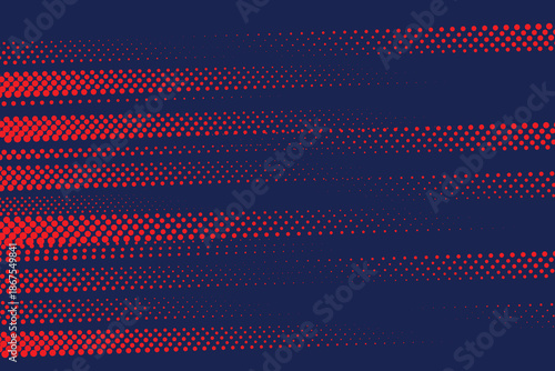 Abstract digital art with red and blue patterns