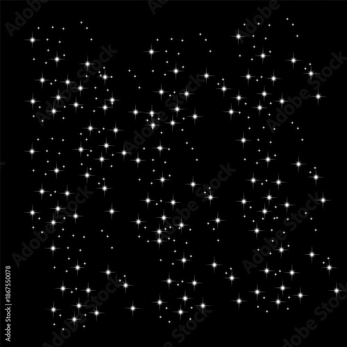 glitter particles with bokeh effect and soft shimmering glitter glow