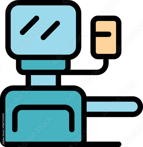 Modern ultrasound machine displaying medical scan results, used by healthcare professionals for diagnosis