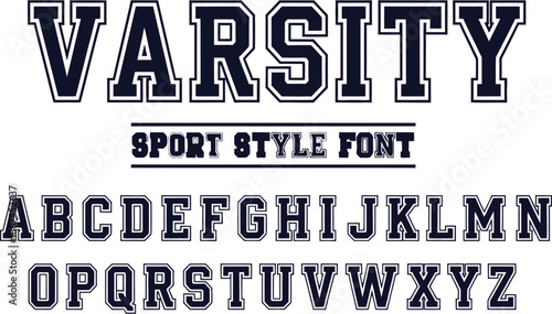 Textured Varsity Font and Numbers Set: Vintage Collegiate Alphabet with Etched Detail for Sports Apparel and Retro University Branding
