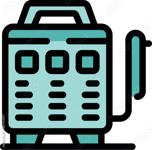 Portable electric generator ensuring power supply, vital for backup electricity during outages or outdoor activities