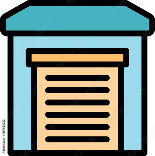 Secure and convenient automatic garage door providing safety and protection for vehicles, belongings, and peace of mind