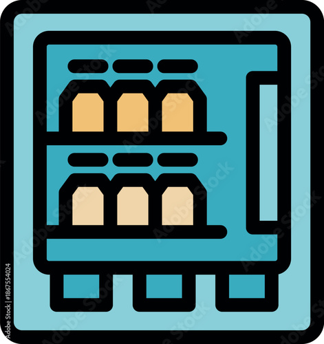 Compact refrigerator preserving food and beverages, ensuring coolness and freshness
