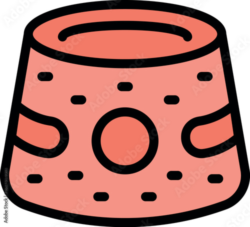 Red turkish fez hat representing turkish culture and history, perfect for projects related to turkey, history, and cultural heritage