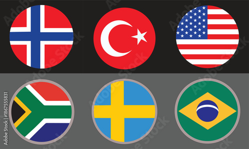 Adobe IllustraInternational Flags Icons Isolated on White Backgroundtor Artwork Free Download Adobe IllustraInternational Flags Icons Isolated on White Backgroundtor Artwork - GFXLoad