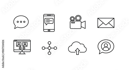 Modern communication tools Vector